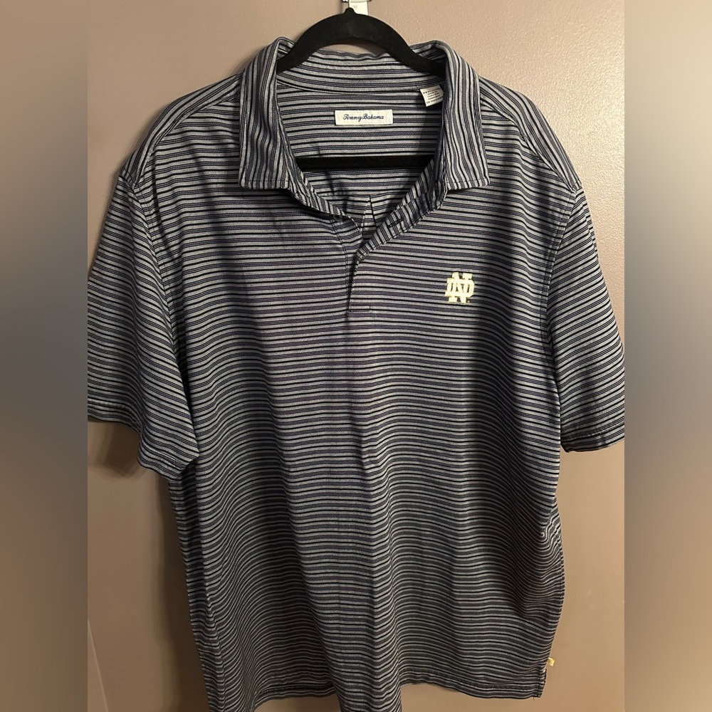 Tommy Bahama Men's NOTRE DAME striped  Polo ShiRT 3XL